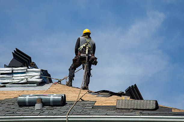 Professional Roofing technician working in Bath, NH